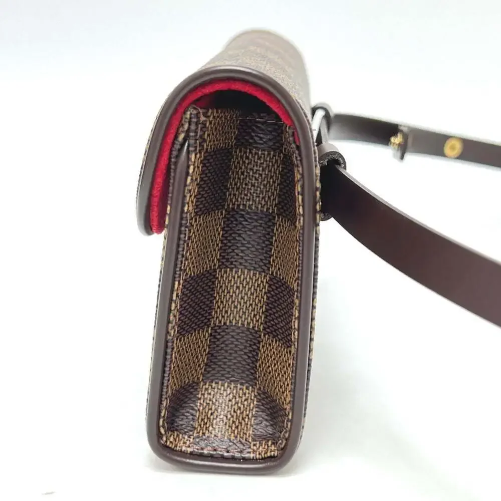 LOUIS VUITTON Brown Damier Canvas Pochette Hobo Bag
